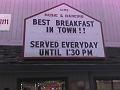 If this isn't the only breakfast in town they have to be lying.