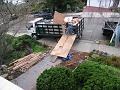 Took the debris to school and the kids to the dump. Hmm.