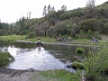 Water crossing. Spectators are a bad sign.