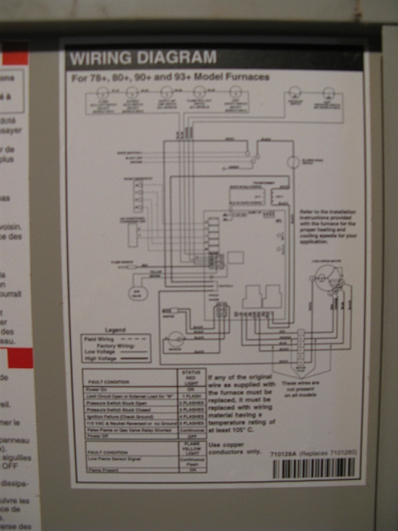 IMG_1723.JPG - They put this label on the bottom access panel -- the one you don't need to open to get access to the wiring and LED status code.
