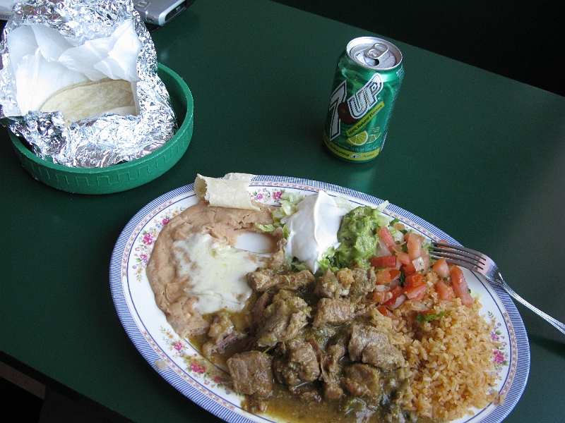 IMG_2473.JPG - Pork was good. Chile verde was a bit mild. Honest home cooking. Hit the spot.