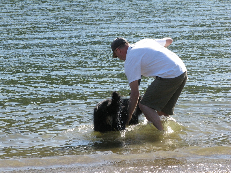 IMG_2632.JPG - This worked better without the leash. He hates feeling constrained.