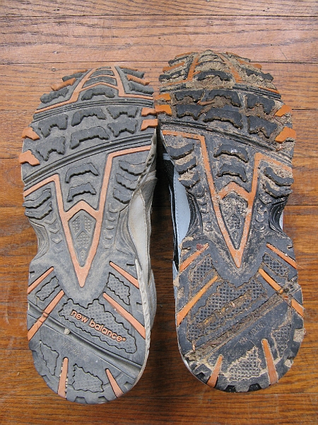 IMG_2688.JPG - Not much wear visible on the soles, but rocks and other sharp things were getting really easy to feel straight through the old ones.