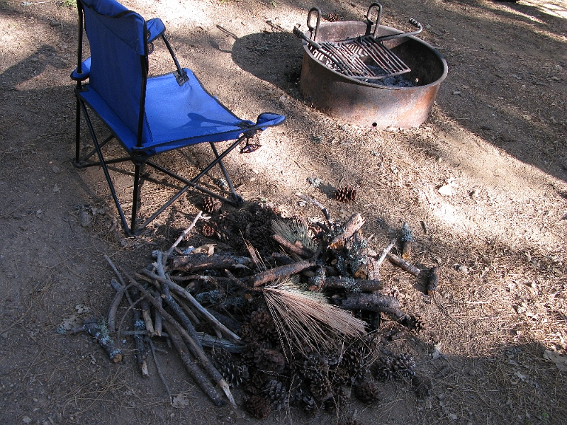 IMG_0067.JPG - After struggling the first night to keep the cheap general store wood burning, day two saw a serious kindling collection effort.