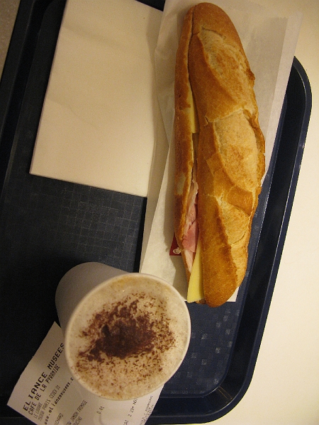 IMG_0665.JPG - They like them some ham and cheese on a baguette in Paris. Me likey too.