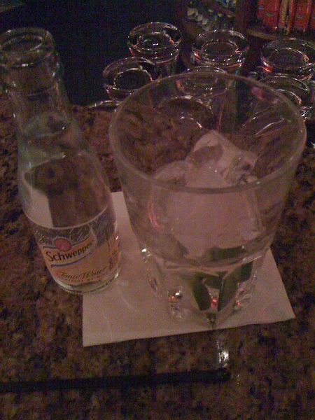 IMG_0057.jpg - Very thoughtful of them to leave the tonic on the side so as not to water down the gin too much.