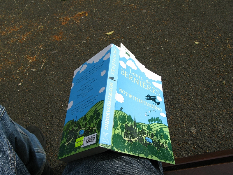 IMG_0978.JPG - Surprisingly good book. Bought a bunch more by de Bernieres on the remainder of the trip.