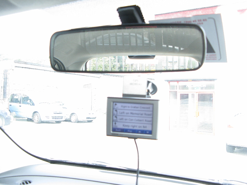 IMG_1001.JPG - The love/hate relationship with the GPS begins. Mostly hate at first trying to get it to accept my destination.