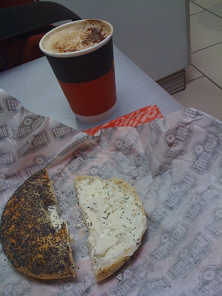 IMG_0076.jpg - Heathrow. Breakfast before an 11 hour flight.