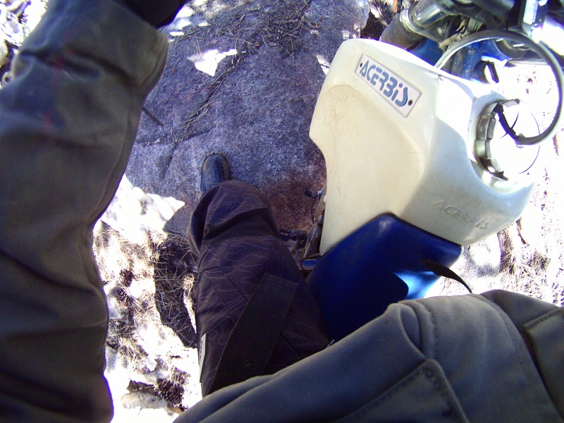PICT1371.JPG - Have to step off and move the bike over a bit by hand.