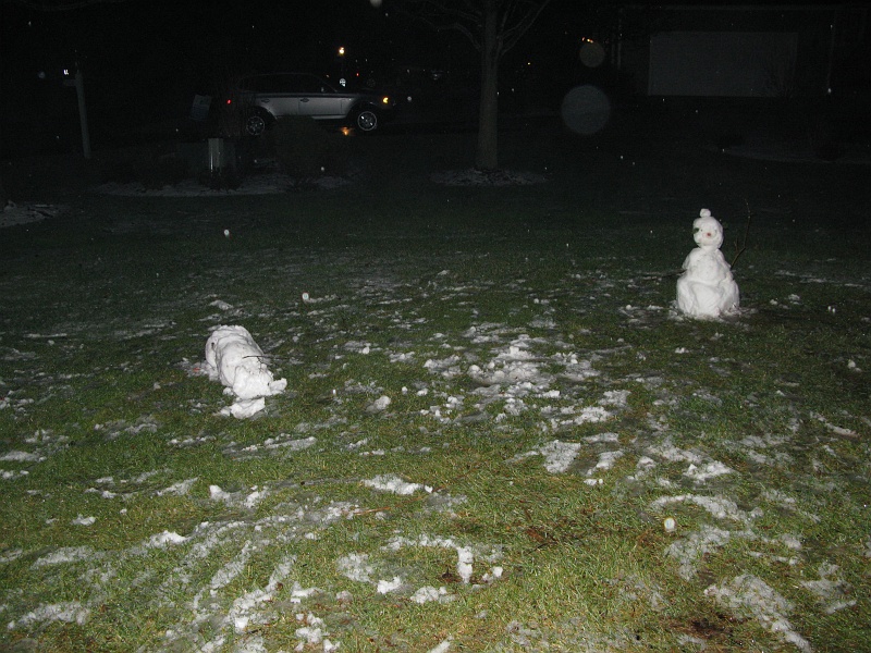 IMG_1498.JPG - Not much left of the snowmen after a day of rain.