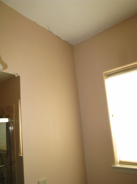 IMG_1537.JPG - Looks like we didn't find the one and only source of that shower leak above this ceilig after all.