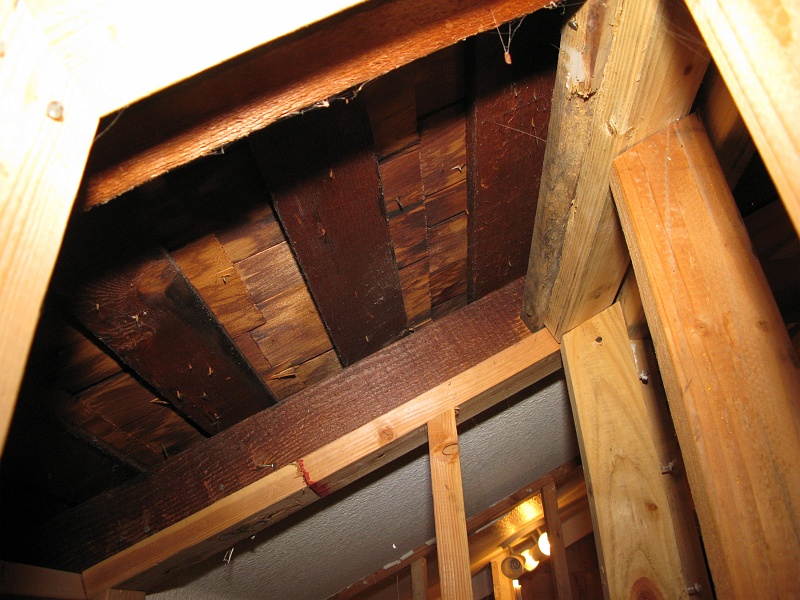 IMG_1675.JPG - Roof directly on two by fours. No insulation. Hot in the summer, yo.