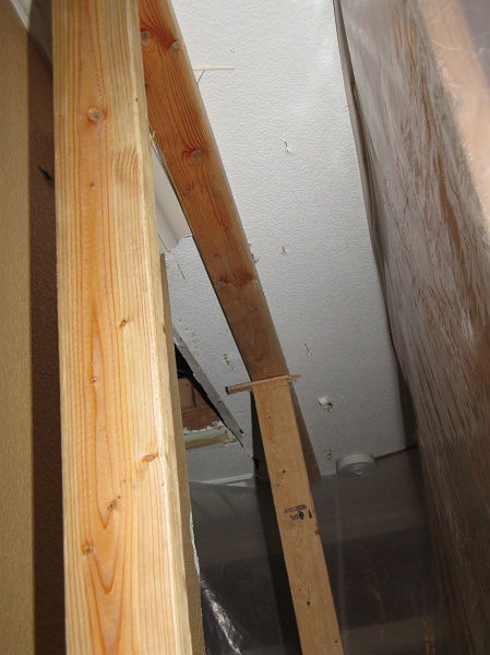 IMG_1721.JPG - Temporary support bracing while main beam above was replaced.