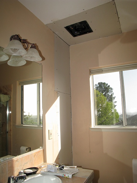 IMG_2234.JPG - Bathroom patched back up. Now with exhaust fan goodness.