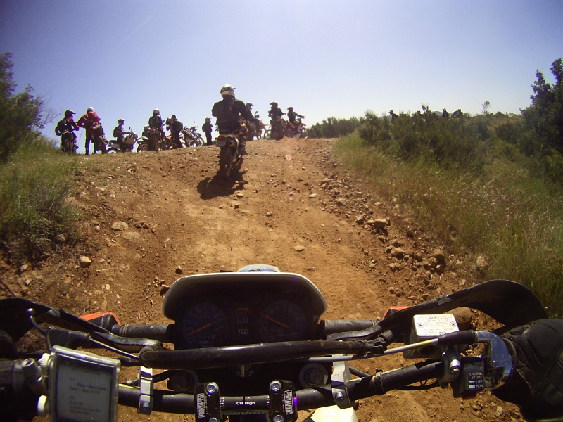 PICTa1180.JPG - On big rides there are always groups taking a break here and there on trail.