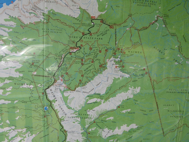 IMG_3442.JPG - Map at the park office. Would have been nice to be able to see this online while planning the trip.