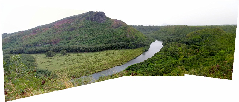 wailua_river.jpg - Panorama of the river. The falls in the other picture are behind you as you look this way.
