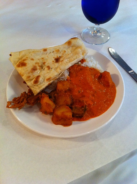 IMG_0368.JPG - Yes the tikka masala is a bit tomato-y. Still hits the spot though.