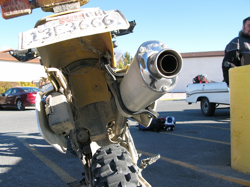 IMG_3647.JPG - Should just clear the tire when the suspension is bottomed out.