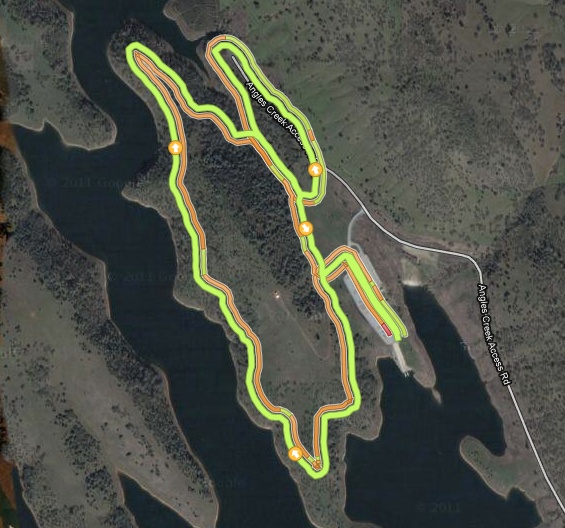 angelscamprun.png - The run course part of it doubled back so it was confusing if you were racing for position with people in one stretch.