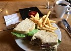 IMG 3830  Lunch. Twisted Sistas. The food is a lot better than the name. House made bread. Coffee roasted next door. Yes. Yes.