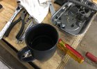 IMG 8785  I'm "drinks coffee while wrenching on the bike" years old now.
