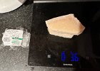 IMG 2670  Started out at 6 ounces. Have 3.6 left. Given the rind, that says this should be enough for two batches. [Four servings for me.]