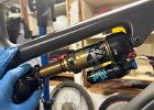 IMG 5805  Ready to remount. Have to make sure the shaft of the shock is rotated so the collect will line up through it.