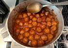 IMG 6039  Add meatballs and stir til coated. Cover and simmer until warmed through. Stir once in a while.