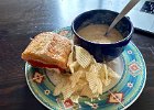 IMG 6277  Soup and sammich.
