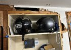 IMG 9877  Not really sure I need two spare old helmets now that I have the new one.