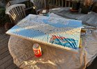 IMG 0472  We shall see. It is a bit more topographical than I wanted. Gonna put some thick layers of clearcoat over it.