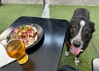 IMG 3080  Then a well deserved beer and tacos for dinner.  Koba helped with the slaw.
