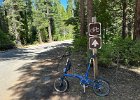 IMG 3767  Bike path crosses some campground access roads and you have to keep your head on a swivel to make sure you spot them.