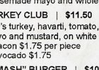 IMG 5265  Only when it is on the plate and has no bacon do you go hmm and look closer at the menu. It ain't a club without bacon, my people.