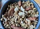 IMG 5479  If you put a liberal amount of freeze dried meats in Archie's kibble, he will eat breakfast like a champ.