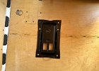 IMG 5606  Let's use one existing hole to make referencing easy. It also looked underneath like this would avoid troublesome drilling, and the original placement marks would have meant a lot more work.