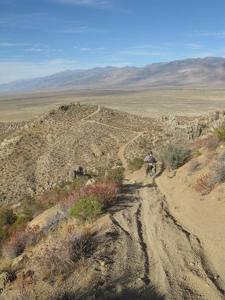 IMG_1459.JPG - This was near the end of a LONG downhill wash. Not really panic button steep, but tough after so much of it.