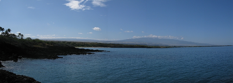 hapuna_two_mountains_stitch.jpg - View from the public access trail just north of the resort.